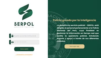 plataforma de servicio policial - SERPOL